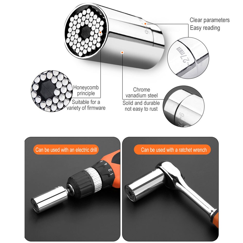 Universal Hand Operated Tools Metric Ratcheting Wrench Sets Surface Plating Anti-rust Workshop Equipment High Hardness Steel