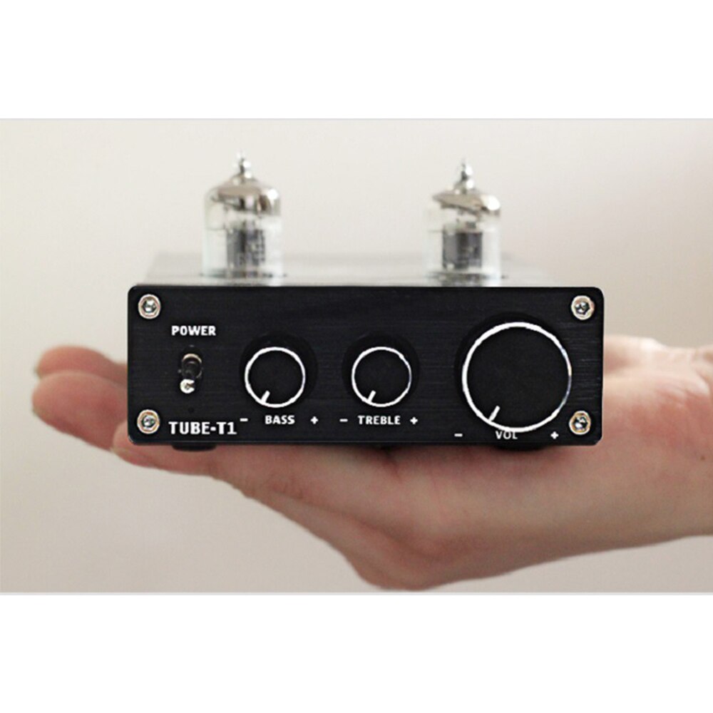 Tubo amplificador preamp bile buffer 6k4 6j2 6j5 válvula mini alta fidelidade pré-amplificador agudos baixo ajuste dc12v atualizar 6j1: black 6K4