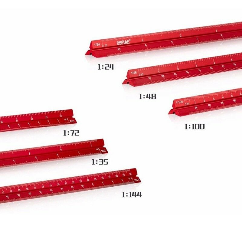 DSPIAE ZU-ALS Aluminium Legierung Skala (1/144 1/100 1/72 1/48 1/35 1/24) 320mm Modellierung Hobby Handwerk Werkzeuge Zubehör