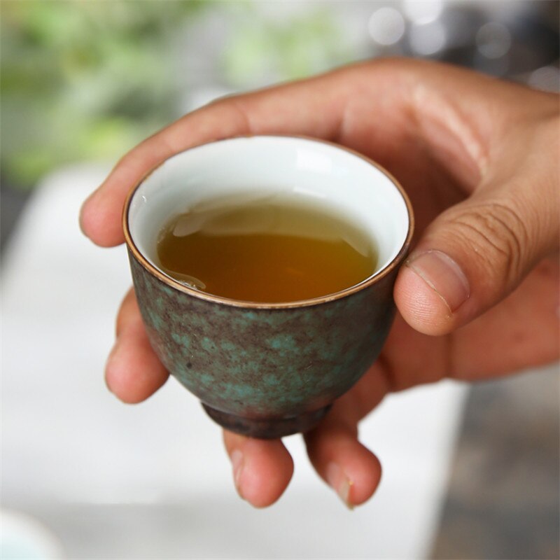 Japanese-style Ceramic Kung Fu Tea Set Teapot Gaiwan with Tea Cups Portable Travel Tea Set Office Water Cups Drinkware