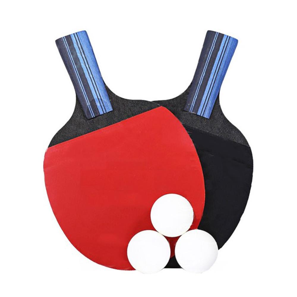 A Pair Pingpong Bat Table Tennis Sports Ping Pong Racket Paddle Bat+3PCS Balls Bag Set