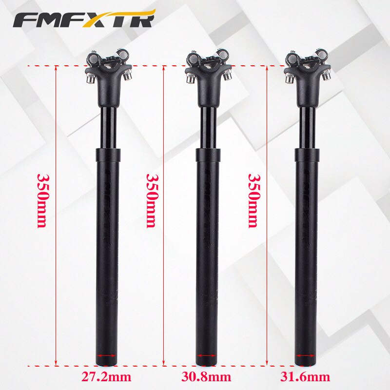 FMF-tija de sillín de bicicleta, suspensión, amortiguador de aleación de aluminio, 27,2/30,8/31,6x350mm