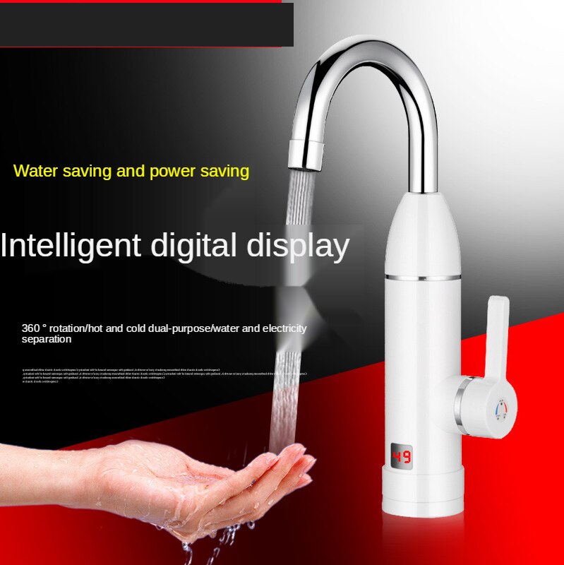 3000w cozinha torneira de aquecimento instantâneo aquecedor de água quente e fria dupla utilização tankless aquecimento rápido torneira do chuveiro com display led