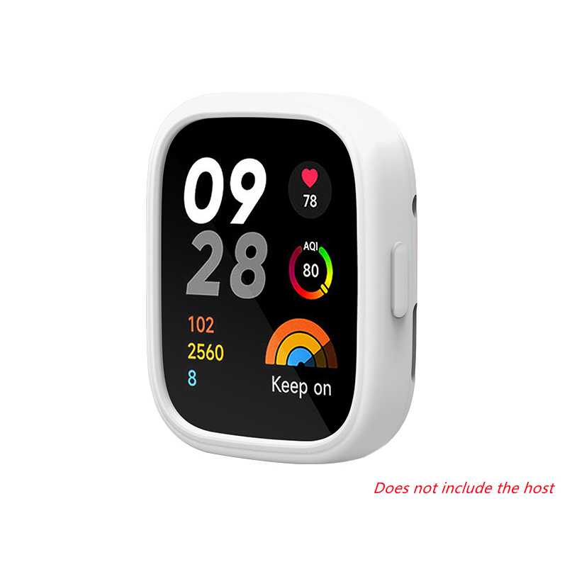 Siliconr rem til xiaomi redmi watch 3 udskiftningsrem redmi watch 3 active dobbeltfarvet blødt tpu + pc-etui armbånd armbånd: Xxxl / Mørkeblå sort