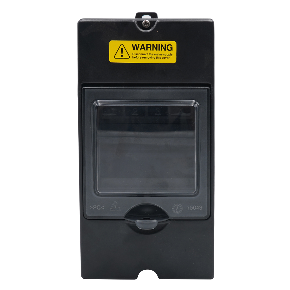 YF1504 Outdoor 4 Ways Wall-mounted Waterproof Distribution Box,Circuit Breaker Protection Box,Lighting Switch Waterproof Box.: Black