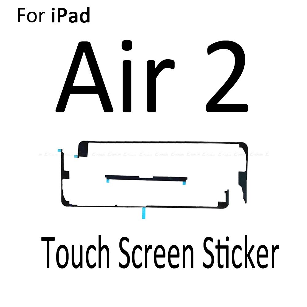 2set/lot 3M Adhesive Middle Frame Glue Sticker For iPad Air 2 3 4 Mini 1 2 3 4 5 Touch Screen Digitizer Strip Tape: Screen For iPad Air2