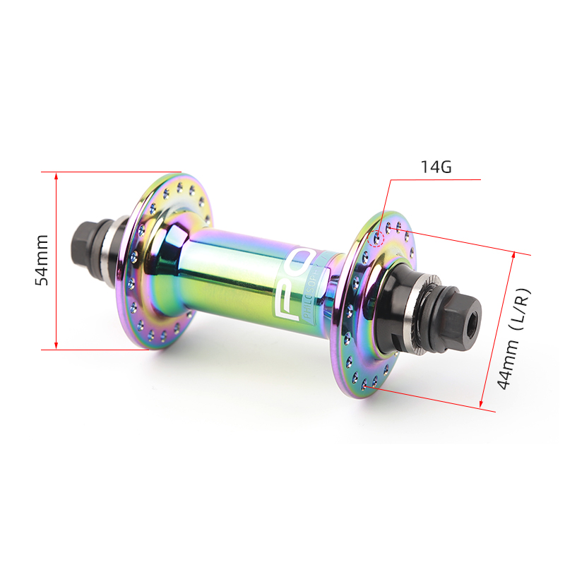POLSO BH002F BMX Cubo dianteiro de bicicleta alumínio Aolly 36 furos 2 rolamentos Cubo de bicicleta