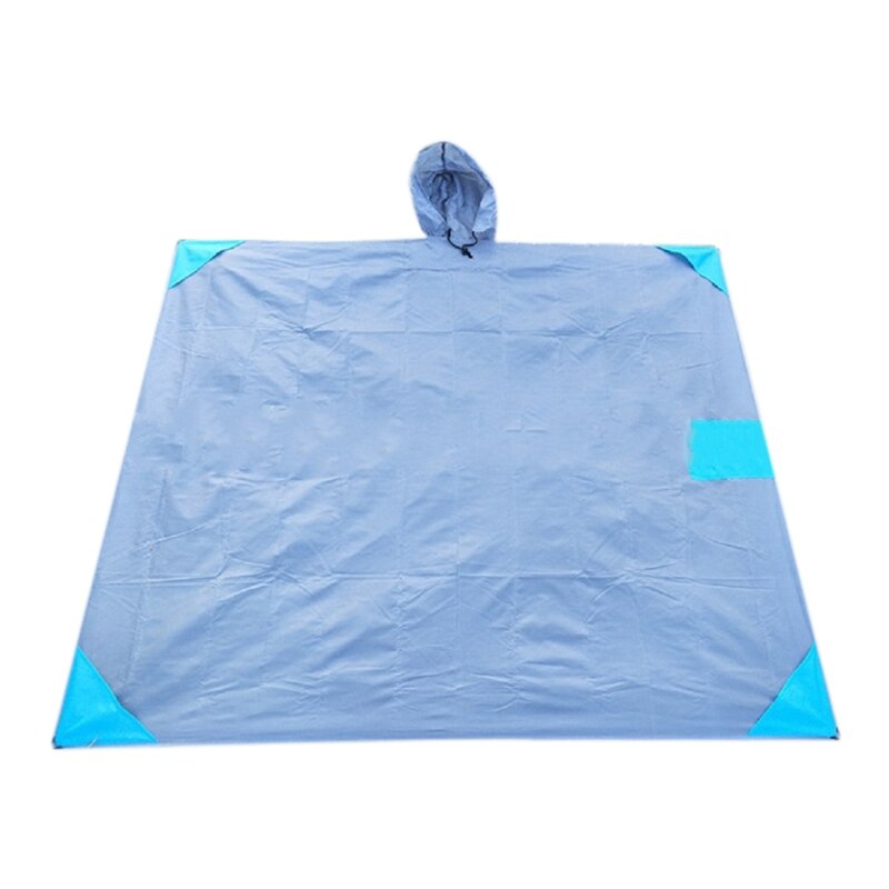Tragbare 3 in 1 Regenmantel Multifunktionale Boden matt Baldachin Ich bin Freien Picknick matt Feuchtigkeit Pad Tasche Decke: Ursprünglich Titel