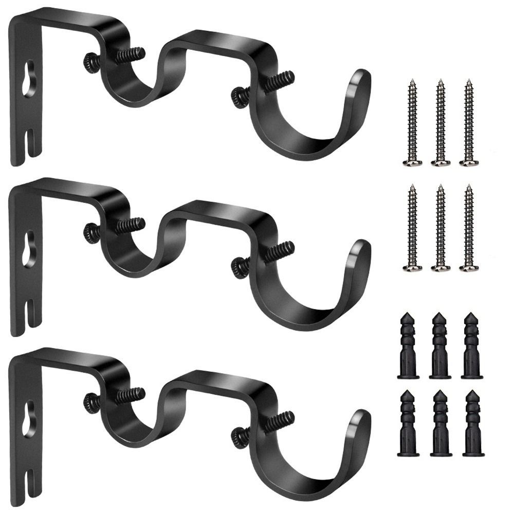 Enkele Hang Gordijnroede Beugel Zware Dubbele Hang Gordijnroede Houders Tikken Recht In Raamkozijn Gordijnroede Beugel