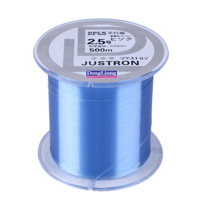 500m Super Strong Monofilament Fishing Line Fluorocarbon Resin Nano Leader Line Outdoor Sea Fishing Rope 2.0, 2.5, 3.0, 4.0: Blue / 2.0