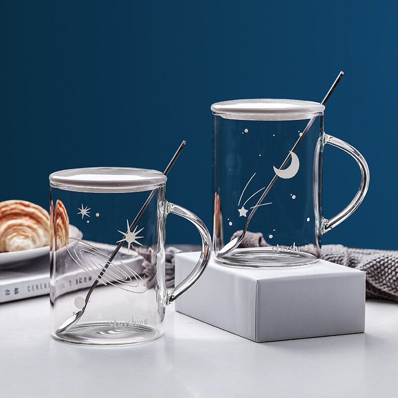 Til kæreste veninde lysende glas kop med kasket ske fest favor jubilæum valentinsdag