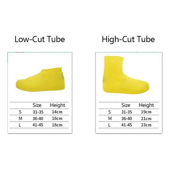 ZK30 one Pair Latex Elastic Rain Protector Reusable Non Slip Shoe Covers Waterproof Boot Overshoes Wear-resistant