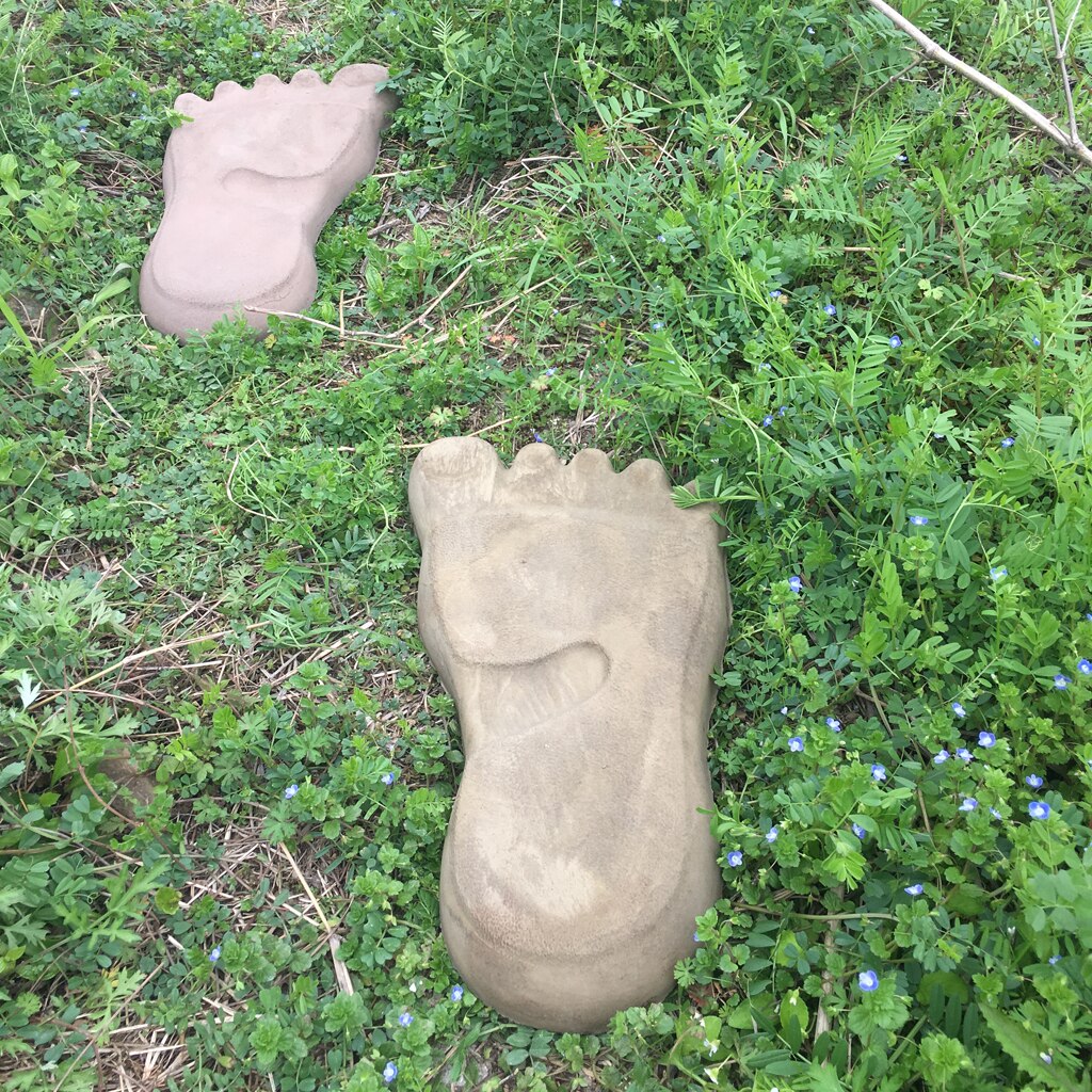 Footprint Stepping Stone Mold Concrete Cement Mould ABS Garden Path DIY