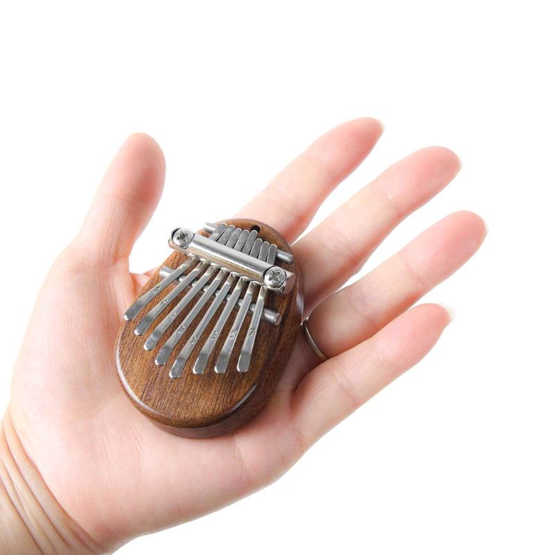 8 nøgler mini kalimba udsøgt finger tommelfinger klaver marimba musikalsk godt tilbehør 24bd