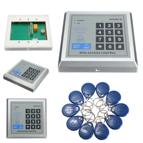 Newest Magnetic Access Control Electric Door Lock ID Key Card Password System Entry with 10 keys