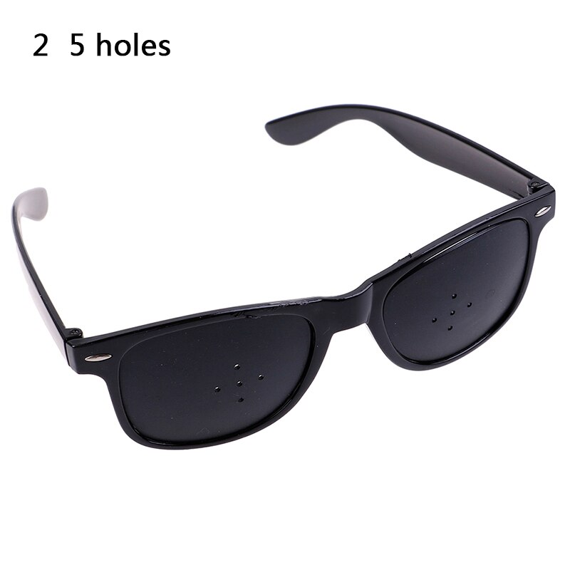 3 stilarter unisex vision care pin-hole briller pinhole briller øjenøvelse syn forbedre plastik naturlig heling billig: N2