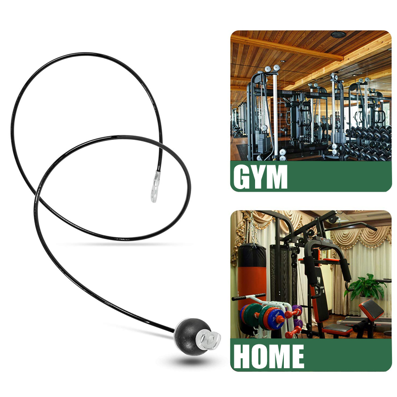 Cavo per puleggia da palestra aggiornato Sostituzione della fune metallica in acciaio resistente per attrezzature per esercizi domestici Accessori per il fitness per l'allenamento della forza