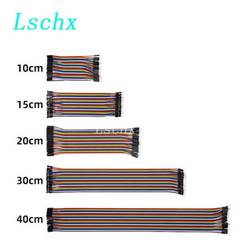 Fils de Raccordement DuPont pour Arduino, Câble de Connexion Mâle à Mâle + Femelle à Femelle et Mâle à Femelle, Kit de Bricolage, 40 Pièces