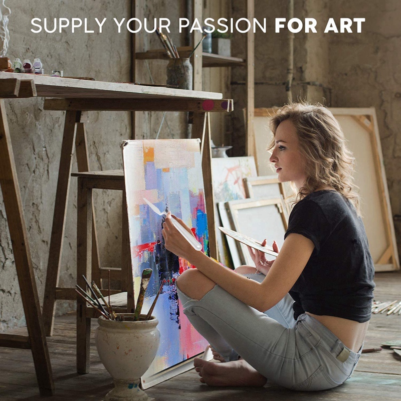 Paleta de pintura y juego de cuchillos para pintar, juego de herramientas de pintura para manualidades DIY, pintura al óleo, mezcla de pinturas, mezcla acrílica