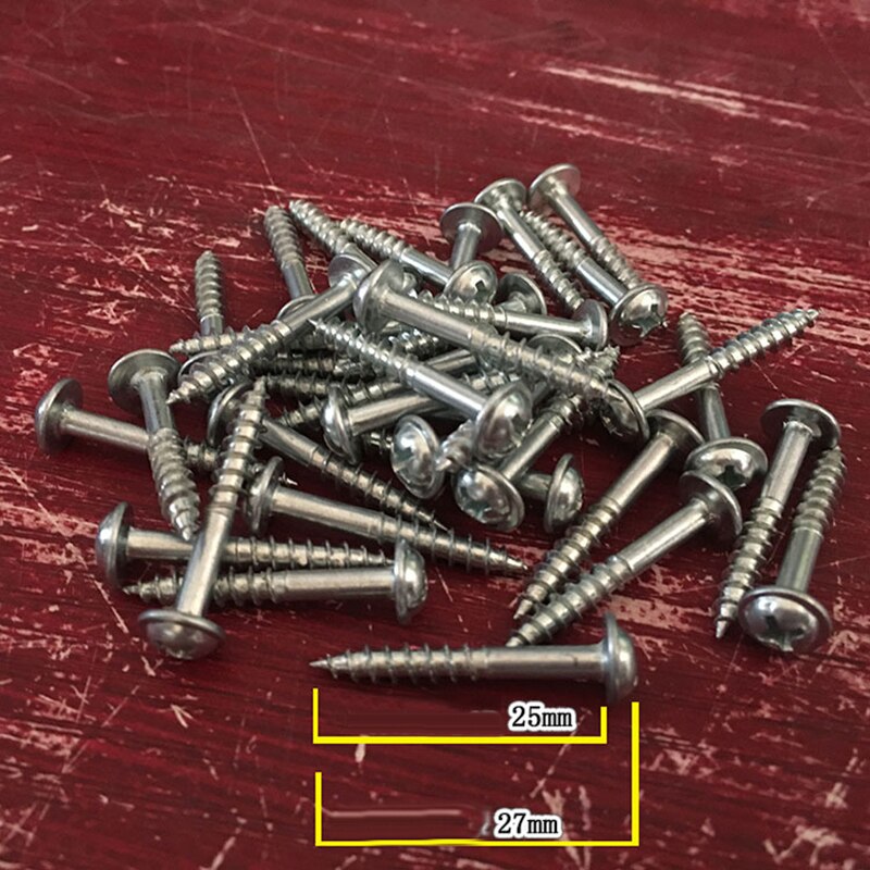 Kit de tornillos de rosca automática para herramienta de Proyecto de carpintería, ST-27, agujero de bolsillo, sistema de plantilla Kreg, piezas para madera de 16 ~ 22mm de grosor, 100 Uds.