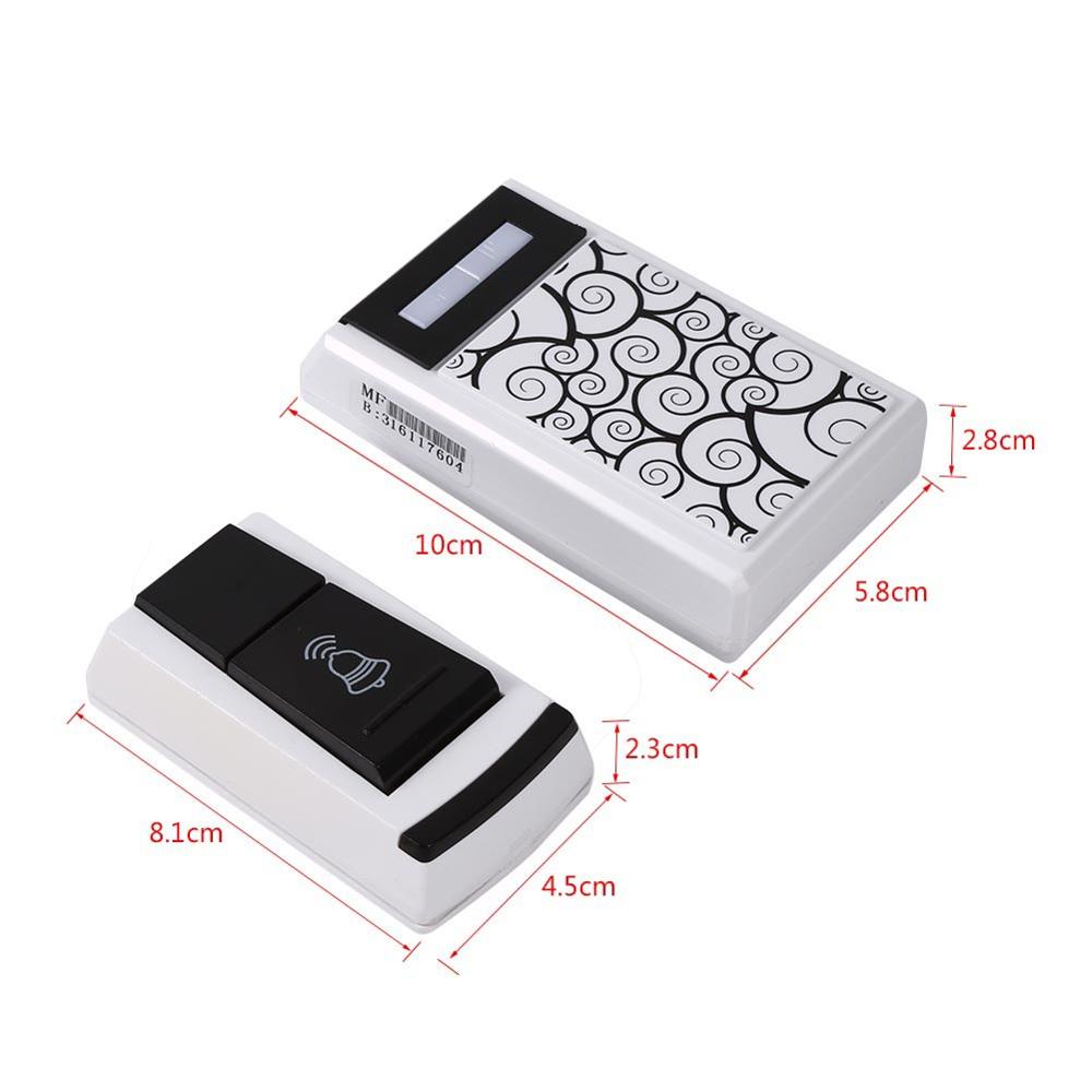 Wireless Chime Door Bell Gate Alarm Doorbell timbres para casa Waterproof WIFI Home Security DoorBells W/1 Receiver/2 Receivers