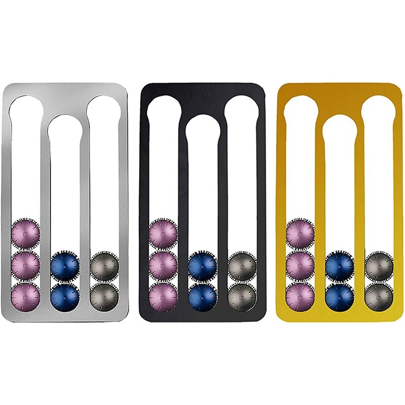 Soporte de cápsulas de café Nespresso Vertuo, estante de almacenamiento montado en pared para cápsulas de café, capacidad: 17