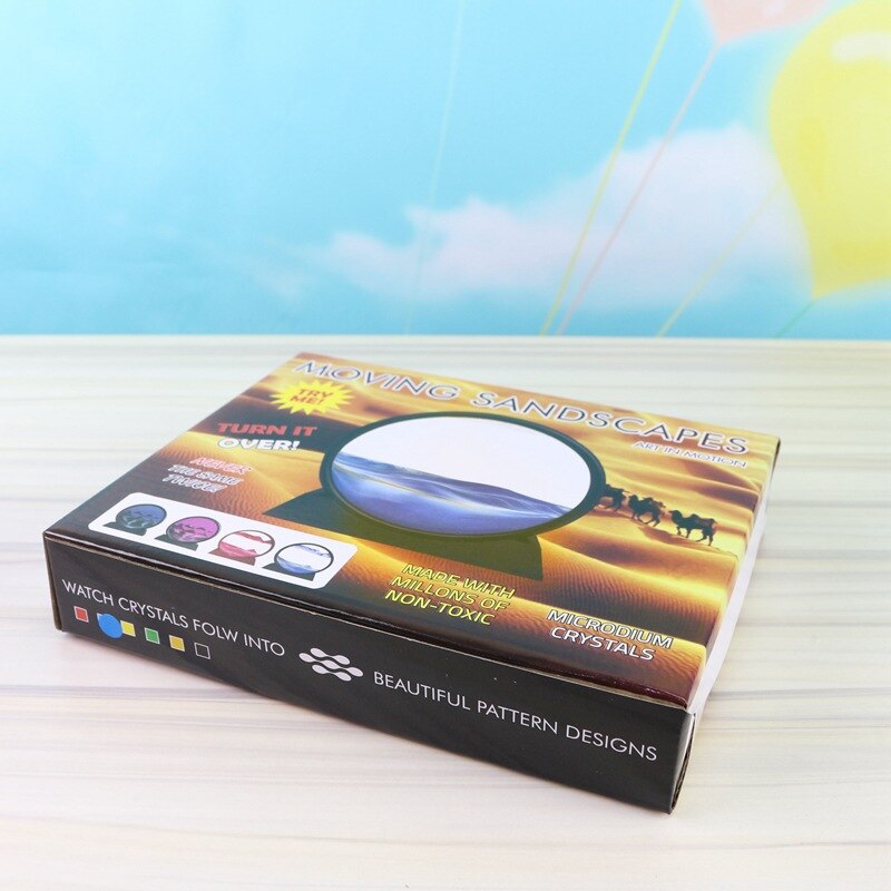 Bewegende zandkunstfoto zandlandschappen vloeiende zandschildering bureaubladdecoratie doe-het-zelf tekening speelgoed 3d dynamische knutselwerkjes huisdecoratie