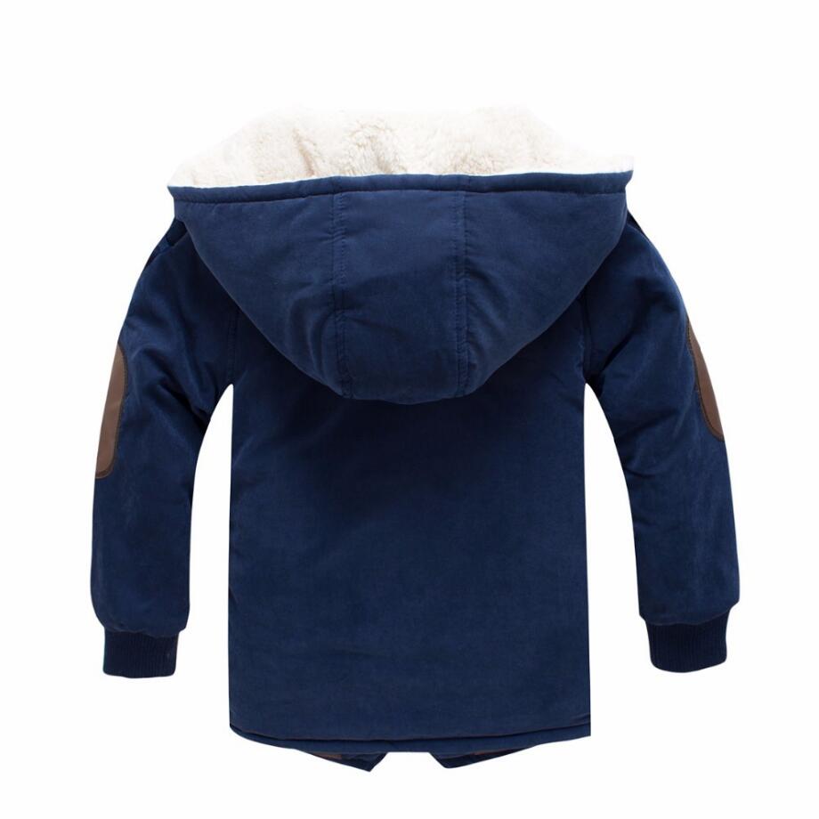 Jongens Jas Mode Lamswol Lange Katoen Gevoerde Kleding Kinderen Warme Bovenkleding Baby Kids Winter Jas