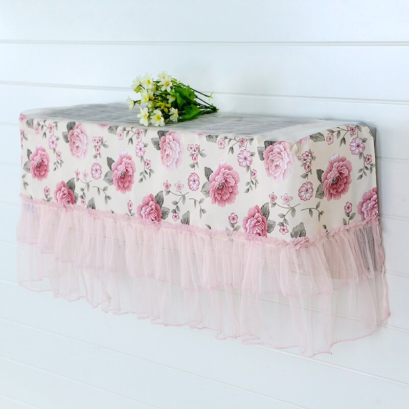 Tuin Stijl Kant Doek Opknoping Airconditioning Cover Stofdicht Cover Roze Paars Multi Kleur Home Decor Slaapkamer Woonkamer