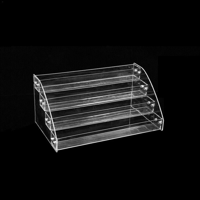 Acrylic Nail Polish Display Organizer Manicure Cosmetics Jewelry Display Stand Holder Clear Makeup Box WJ604: 4 LAYERS