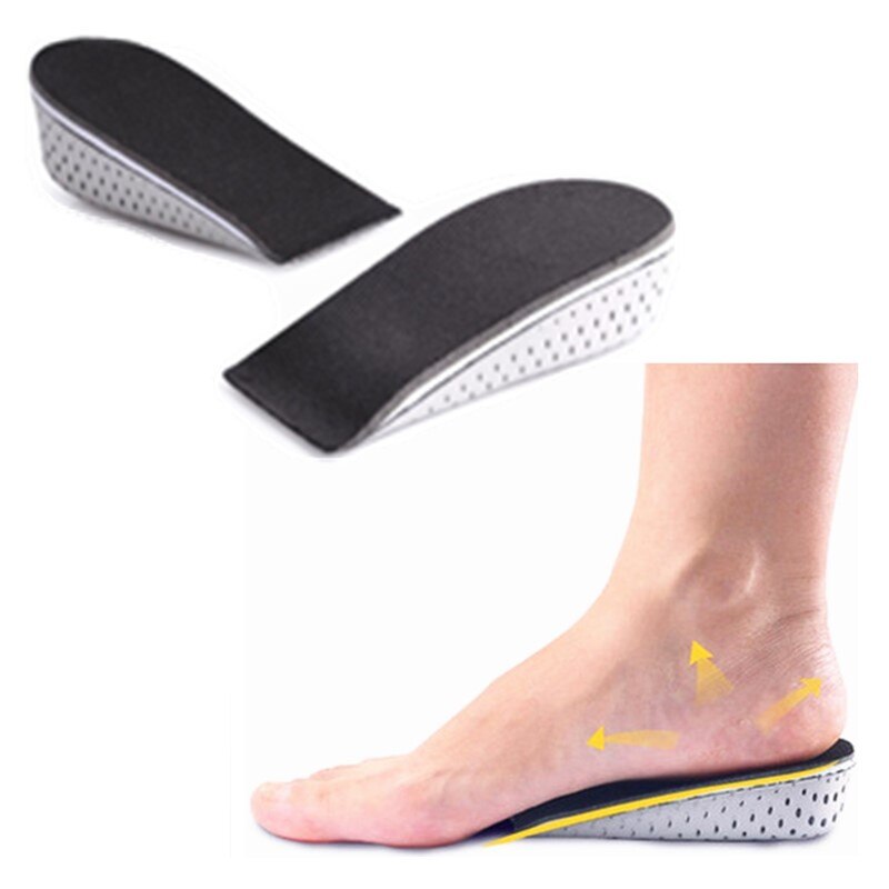 1 par de plantillas de espuma viscoelástica para hombres y mujeres que aumentan la altura plantillas de espuma viscoelástica para zapatos almohadillas de 2,3 cm/0.9in Lift soporte para Plantilla de talón