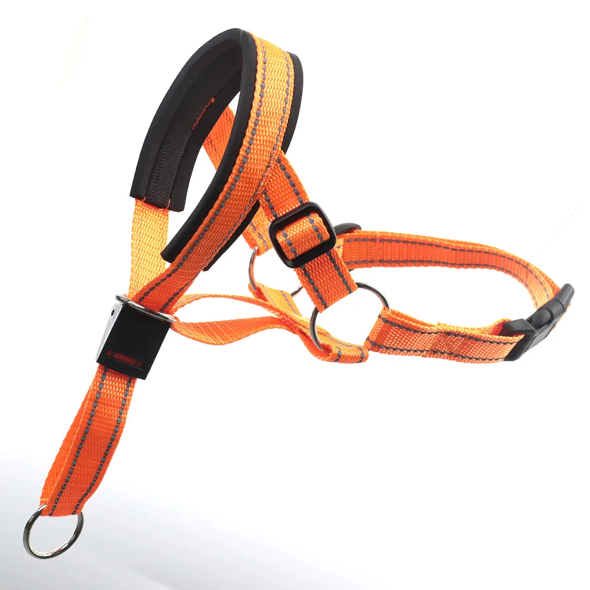 Bozales antiladridos para perros, Collar transpirable, herramienta de entrenamiento para perros, conjunto de bozal de nailon con tiras reflectantes, correas para mascotas de verano: XL / Blanco