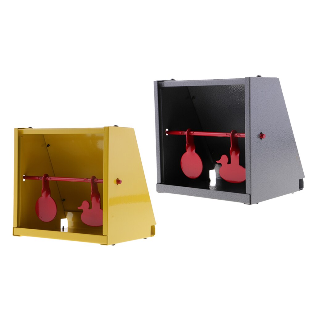 Resetting Metal Target Pellet Trap for Outdoor Shooting Training