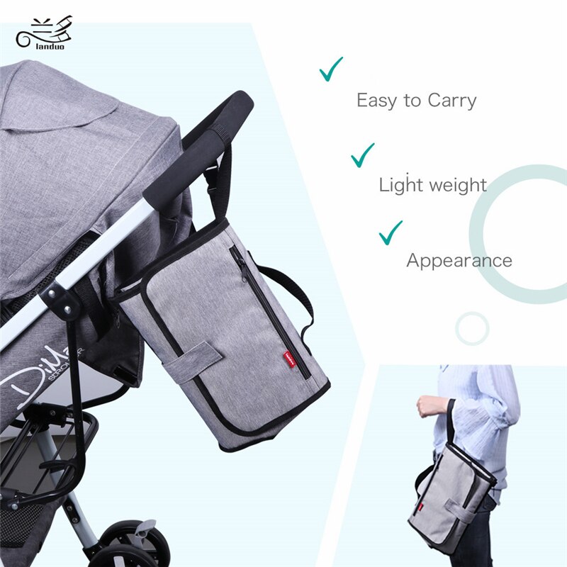 Land Mutter windel strecth gefaltet taschen Muiti-funktionale ändern matt windel Pads Baby Gesunde EVA kinderwagen lagerung taschen MPB41