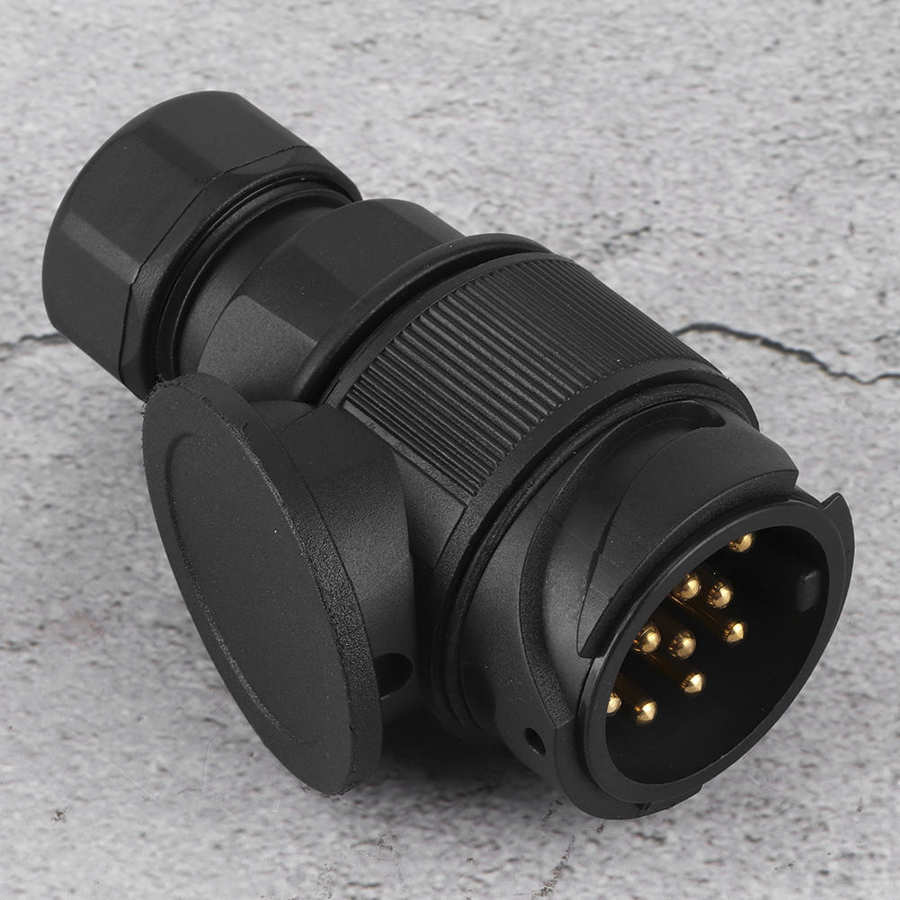 Portable 13-Pin Trailer Plug Connector Accessory EU 12V for RV