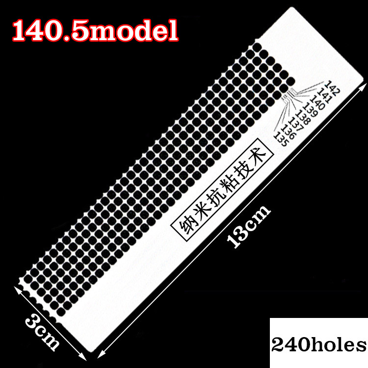 800/1020/2200 Gaten RVS Liniaal Voor Diamant Schilderen Borduurwerk Accessoires Diy Tekening Liniaal Blanco Ronde Vierkante Boren: Rood