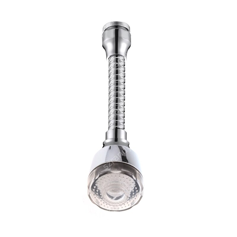 360 Graden Gedraaid Led Water Kraan Beluchter Licht 7 Kleuren Veranderen Douche Water Tap Nozzle Met Pakket Universele Adapter