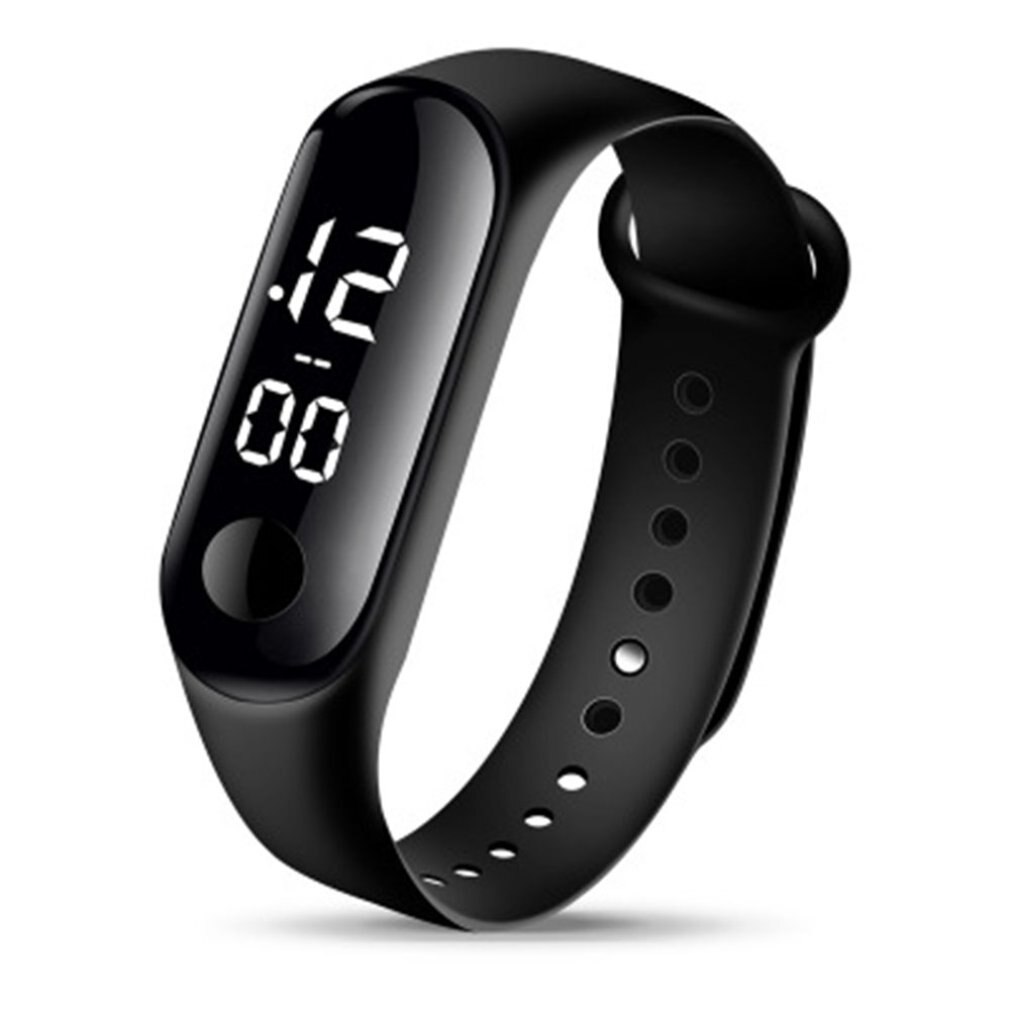 Waterproof Electronic Watch Touch Sports Student Watch High Definition Indicator And Personal Sports Watch: Chocolate Color