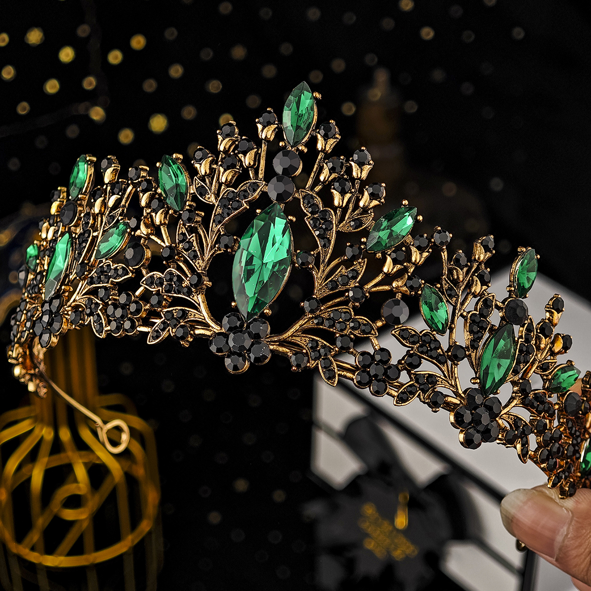 Luxo cristal strass coroa para mulheres, artesanal tiara, clássico, princesa, acessórios de cabelo para ocasiões importantes, moda