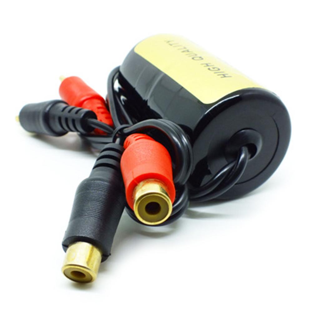 Audio Anti-Noise RCA Ground Loop Isolator Noise Filter Female To Male Earthing for Car Audio Systems Auto Products