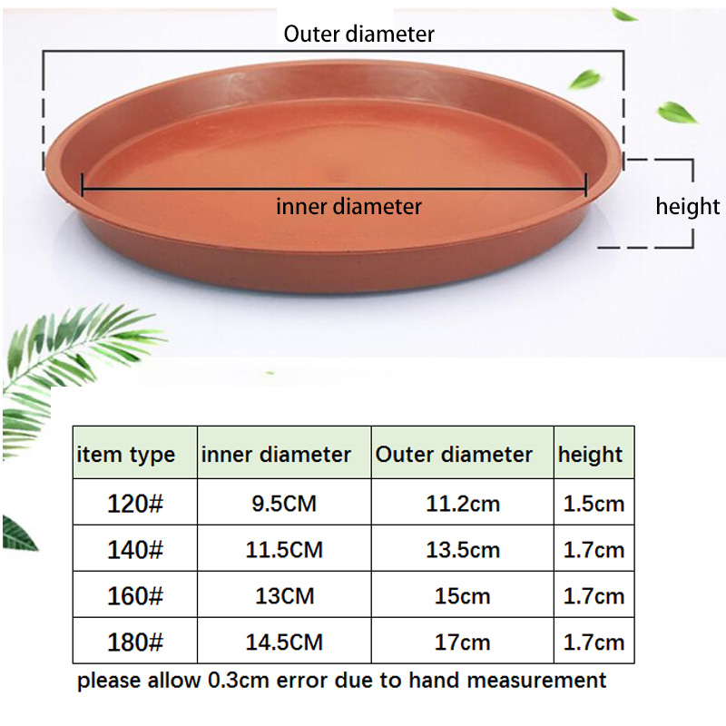Plateau de Pot de fleur en plastique, 10 pièces, soucoupe de plante ronde goutte à goutte, plateaux de Pot de fleurs, Pot intérieur et extérieur, fournitures de jardin pour la maison D1