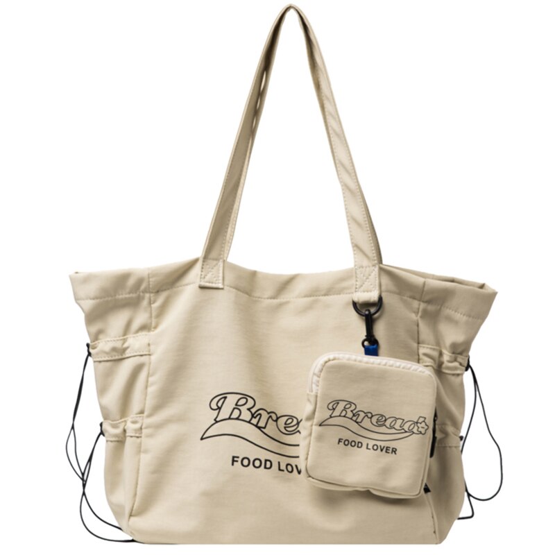 Franse grote capaciteit tote bag handtas & canvas schoudertas breedte 55cm hoogte 32cm dikte 19cm