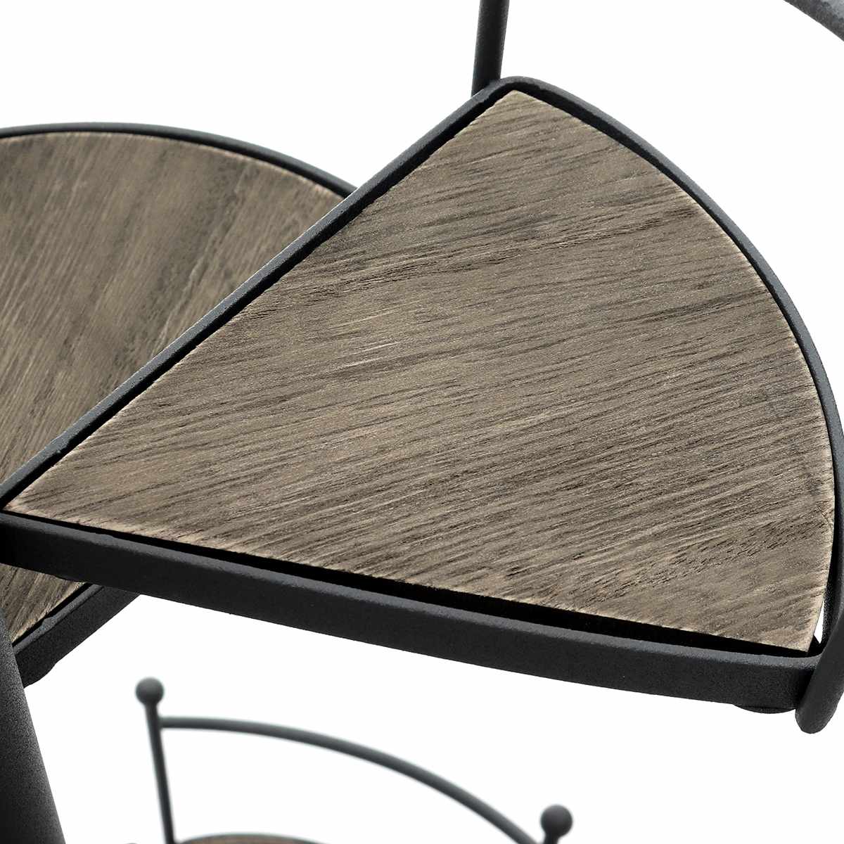 Modern Decorative Iron Plant Rack Stand Plants Succulent shelf 8 layer Stair shape Desktop Garden flower stand + wood plate