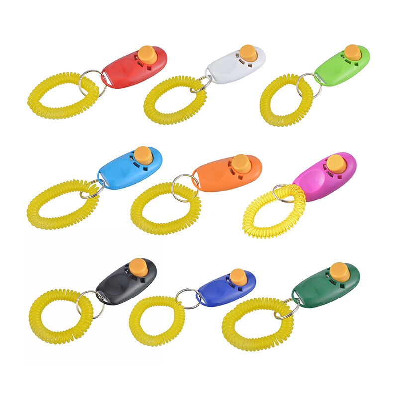Universal- Fernbedienung Tragbare Ebene Hund Geschmack Clicker Klang Trainer Haustier Ausbildung Werkzeug Kontrolle Handgelenk Band Zubehör