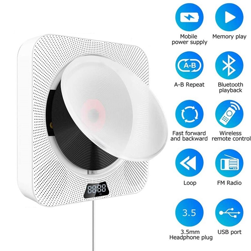 with Bluetooth, with Remote Control FM Radio Built-in HiFi Speakers