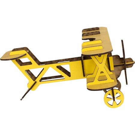 Wooden Model Plane (YELLOW) Wooden Toy 424754901