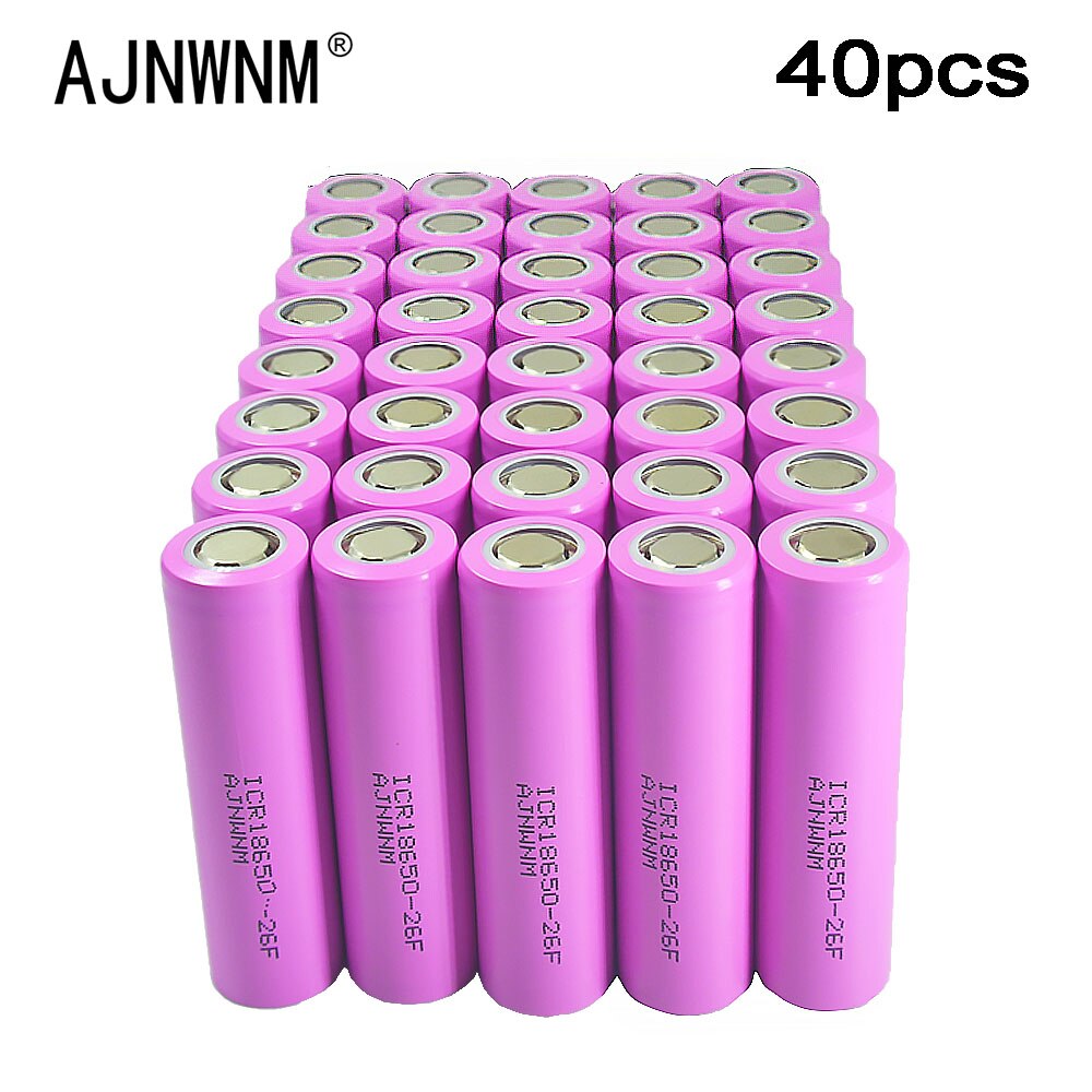 Original 18650 3.7V 2600mAh Li-Ion Batteries Rechargeable Battery ICR18650-26F Safe batteries for Industrial use