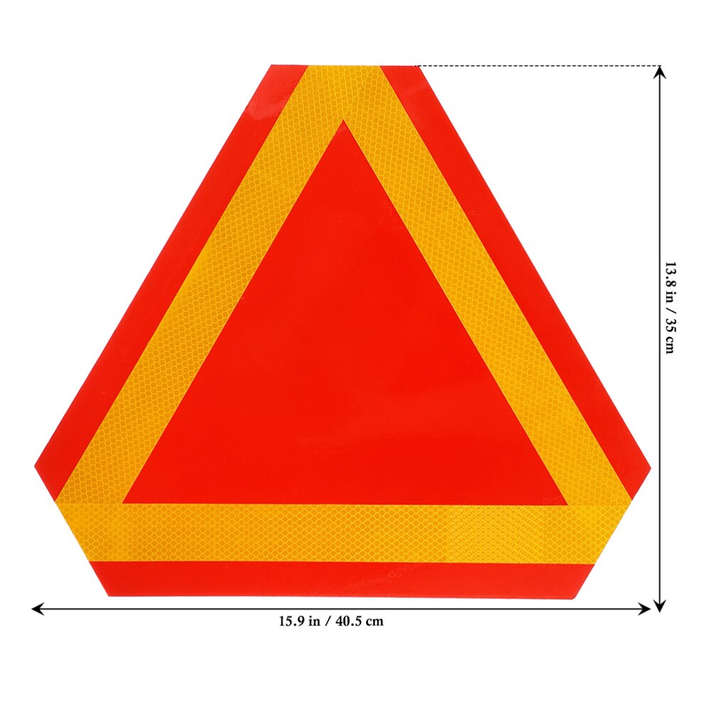 2 Pcs Practical Reflective Board Car Reflector Slow Moving Sign Vehicle Sign