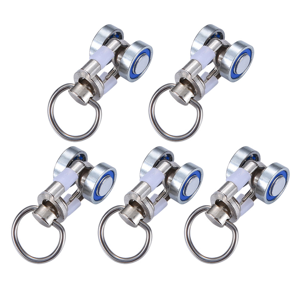 10pcs Curtain Track Curtain Pulley Glider Silent Hook Curtain Track Sliding Wheel Bearing Roller HardwareAccessory: Yellow
