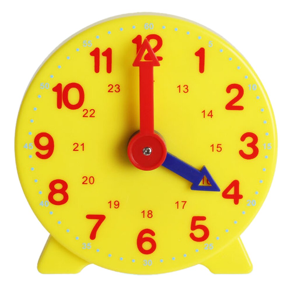 10cm Plastic Clock Model Early Education Kids Children Toy Learning Resources